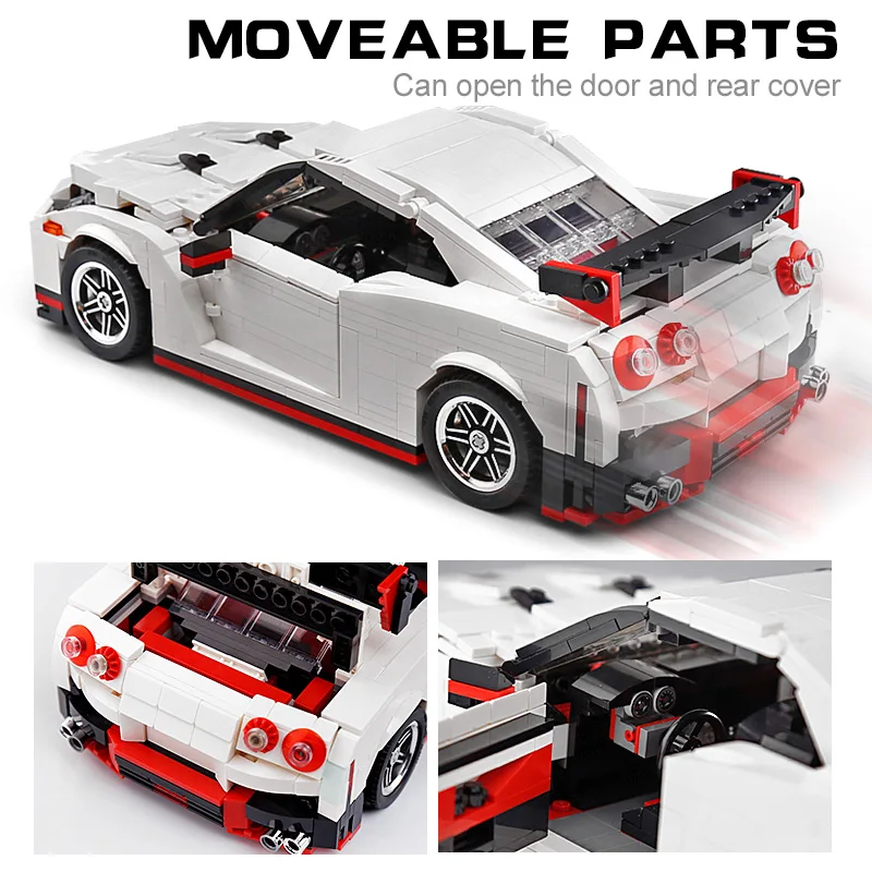 Форма King Creative Idea Technic the Nismo Nisssan GTR R35 автомобильный набор совместим с MOC 20518