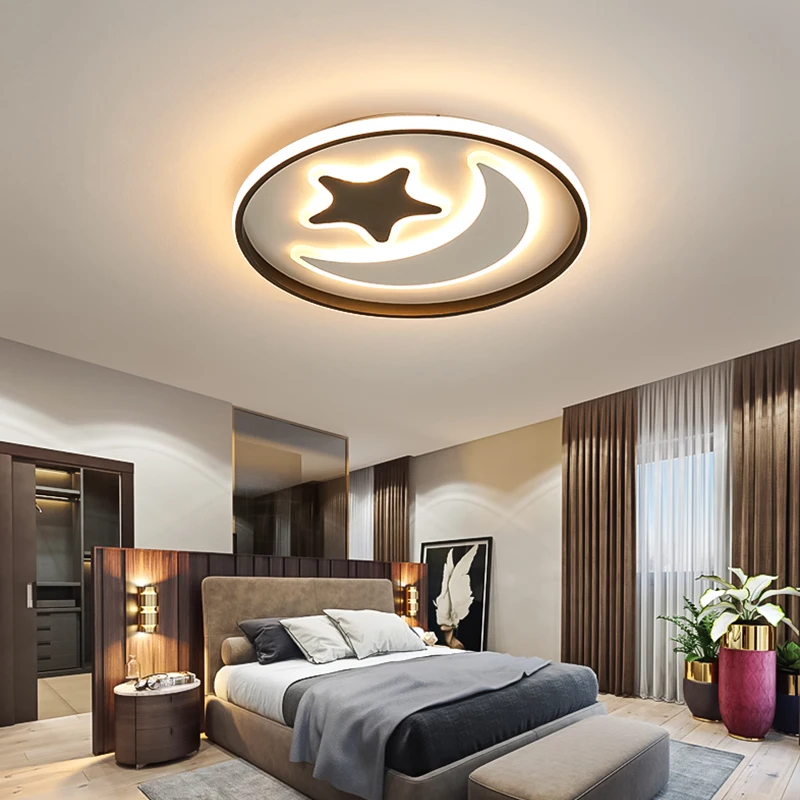 Простой современный светодиодный потолочный светильник лампа в виде звезд и