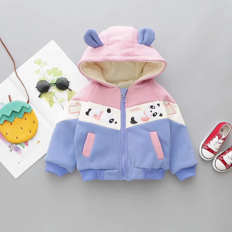 Розничная! детский зимний костюм для 1-4 лет, зимний кашемировый плотный теплый костюм с Микки Маусом для маленьких девочек и мальчиков, одежда для маленьких девочек