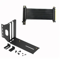 vga pci e 3 0 x16 graphics video card vertical mounting bracket extension cable set stand desktop computer case stand for atx pc