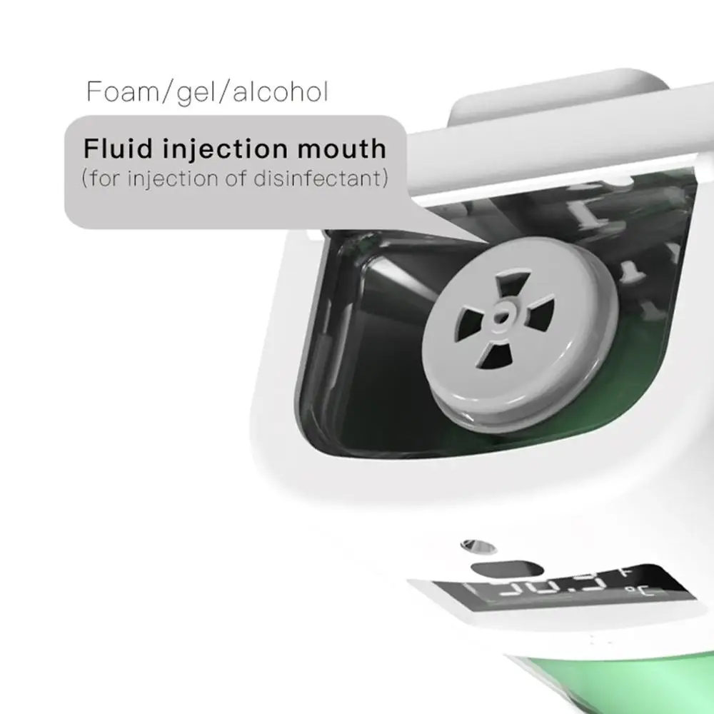 

Non-Contact Thermometer Wall-Mounted Infrared Thermometer 1100ml Sensing Distance Sensor Soap Dispenser Temperature Meter