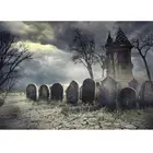 Фотофон на Хэллоуин с изображением домика с привидениями и мертвых деревьев виниловый тканевый фон для студийной фотосъемки детей Детский Фотофон