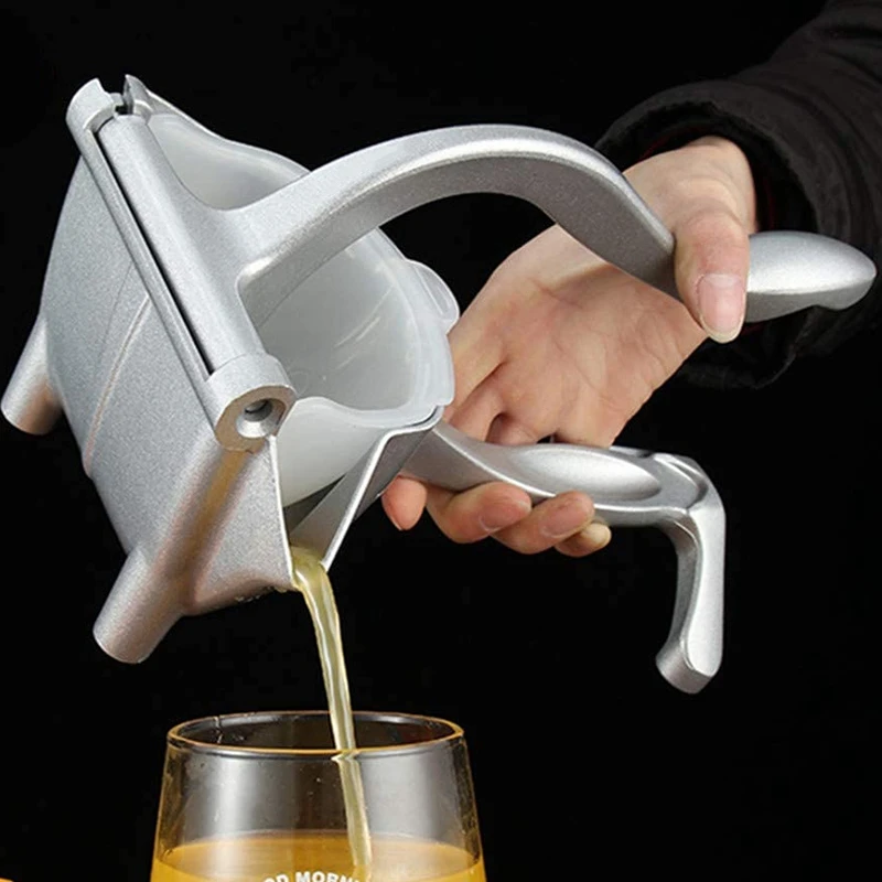 

Aluminum Alloy Manual Juicer,Alloy Fruit Hand Squeezer, Easy Clean Use Fruit Juice Extractor Tool Used for Fruit,Orange
