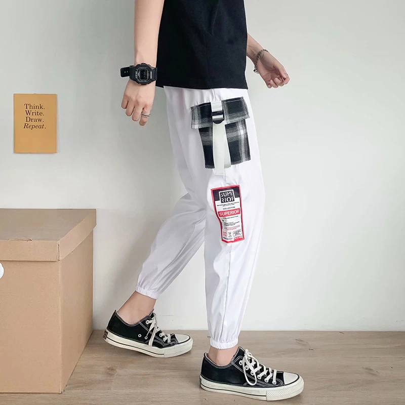 Брюки мужские повседневные в японском стиле шаровары хип-хоп Модная молодежная
