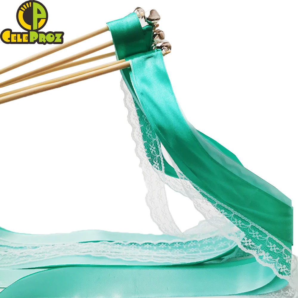 50 шт. белые кружевные ленты палочки для свадьбы Скручивающиеся свадебные