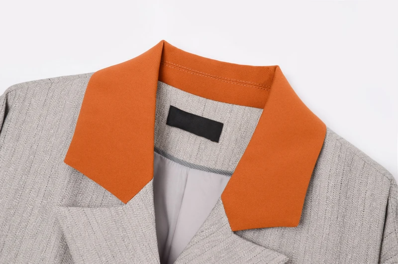 

[EAM] Wide Leg Pants Big Size Two Piece Suit New Lapel Long Sleeve Loose Fit Women Fashion Tide Spring Autumn 2021 1DB845