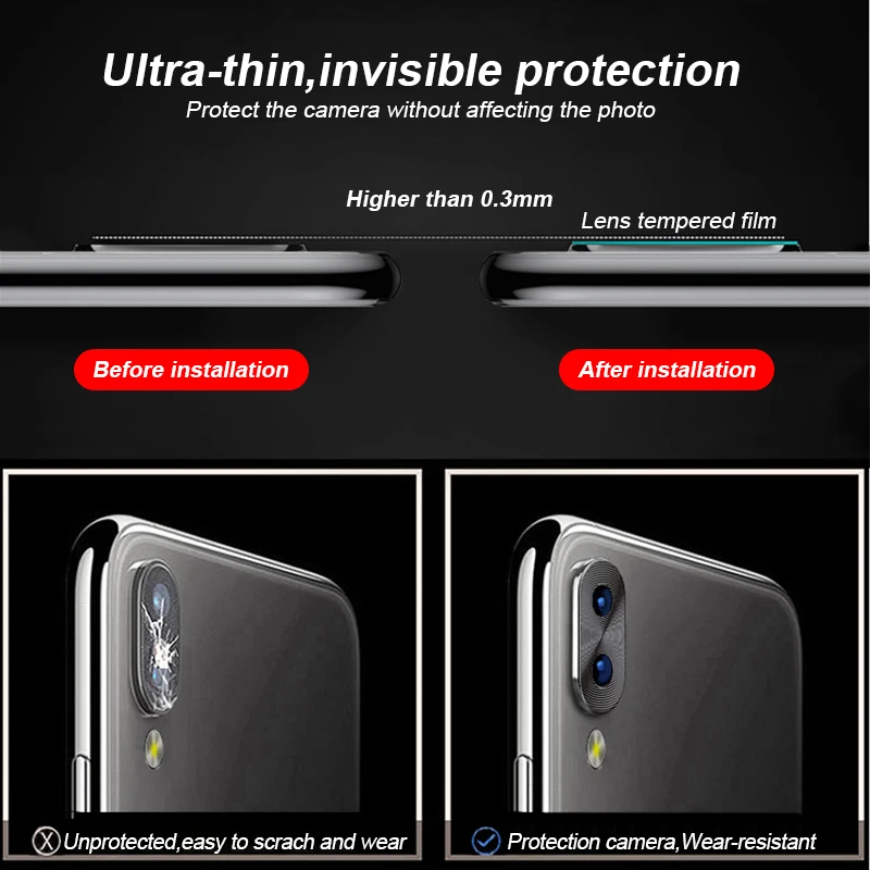 Защитное кольцо для объектива камеры для Xiaomi mi 9 8 SE mi 9t mi x3 Red mi Note 8 7 K20 Pro 7 8Pro металлический защитный чехол для объектива камеры