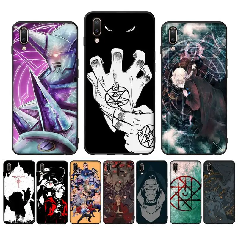 

Fullmetal Alchemist FMA Brotherhood Phone Case Case For Oppo Reno Realme C3 6Pro Cover For vivo Y91C Y17 Y19 Funda Capa
