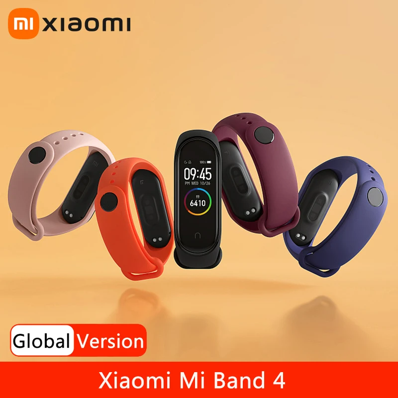 Смарт браслет Xiaomi Mi Band 4 спортивные часы с пульсометром фитнес трекер AMOLED экраном