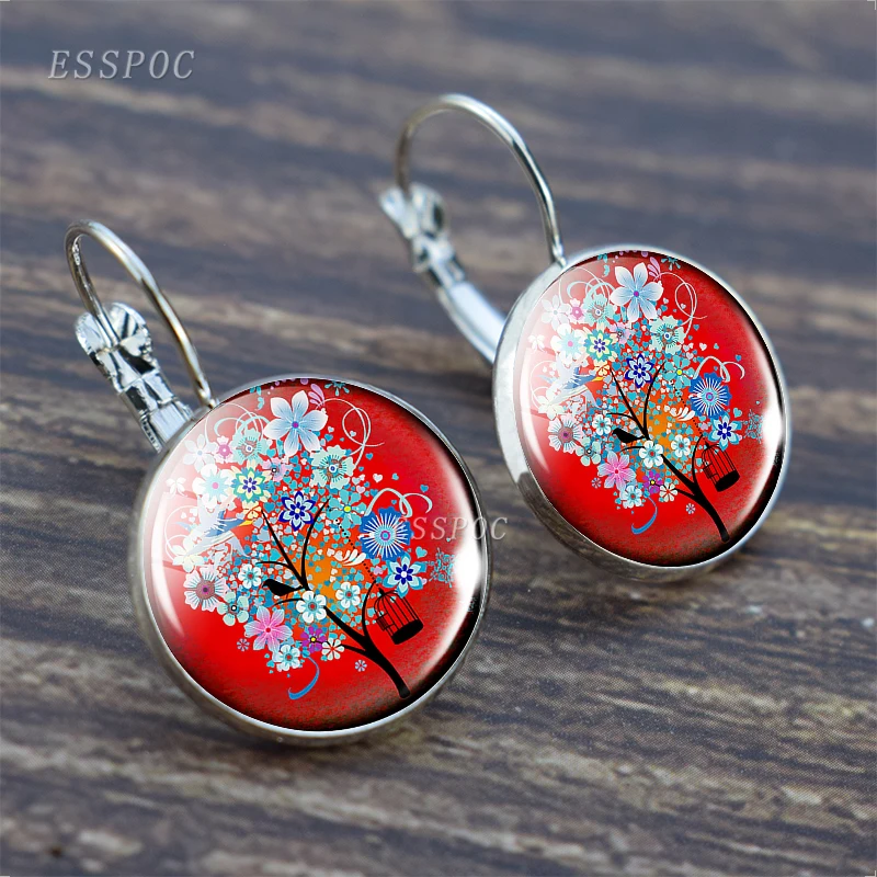 Серьги-кольца женские с изображением дерева жизни | Украшения и аксессуары