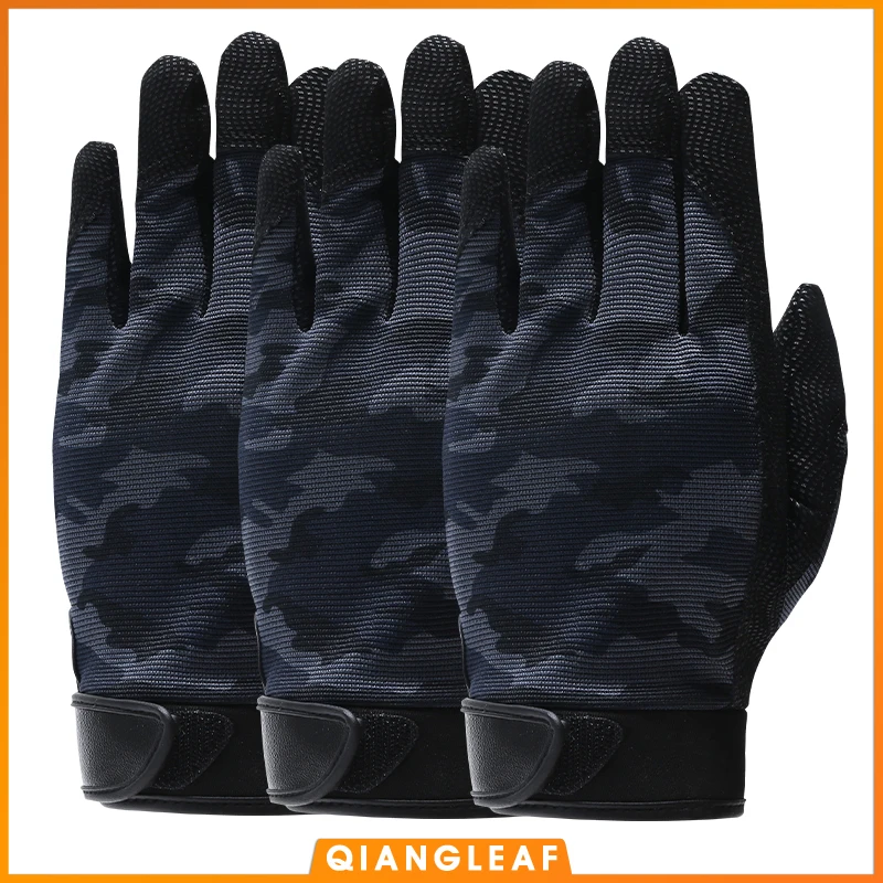 QIANGLEAF PU нубук мужские рабочие перчатки для охоты кемпинга велоспорта спорта на