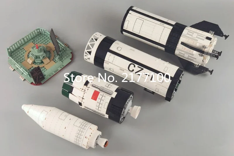 Конструктор игрушечный MOC Apollo Saturn V Rocket набор строительных блоков Классическая