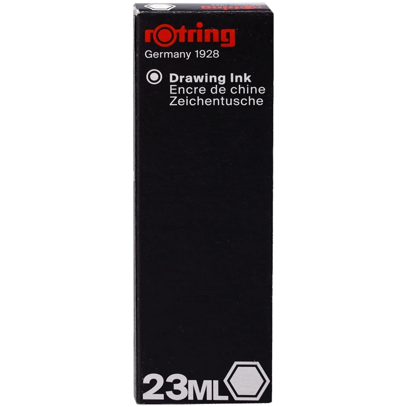 Чернила для изографа Rotring 23 мл белый картон упаковка | Канцтовары офиса и дома