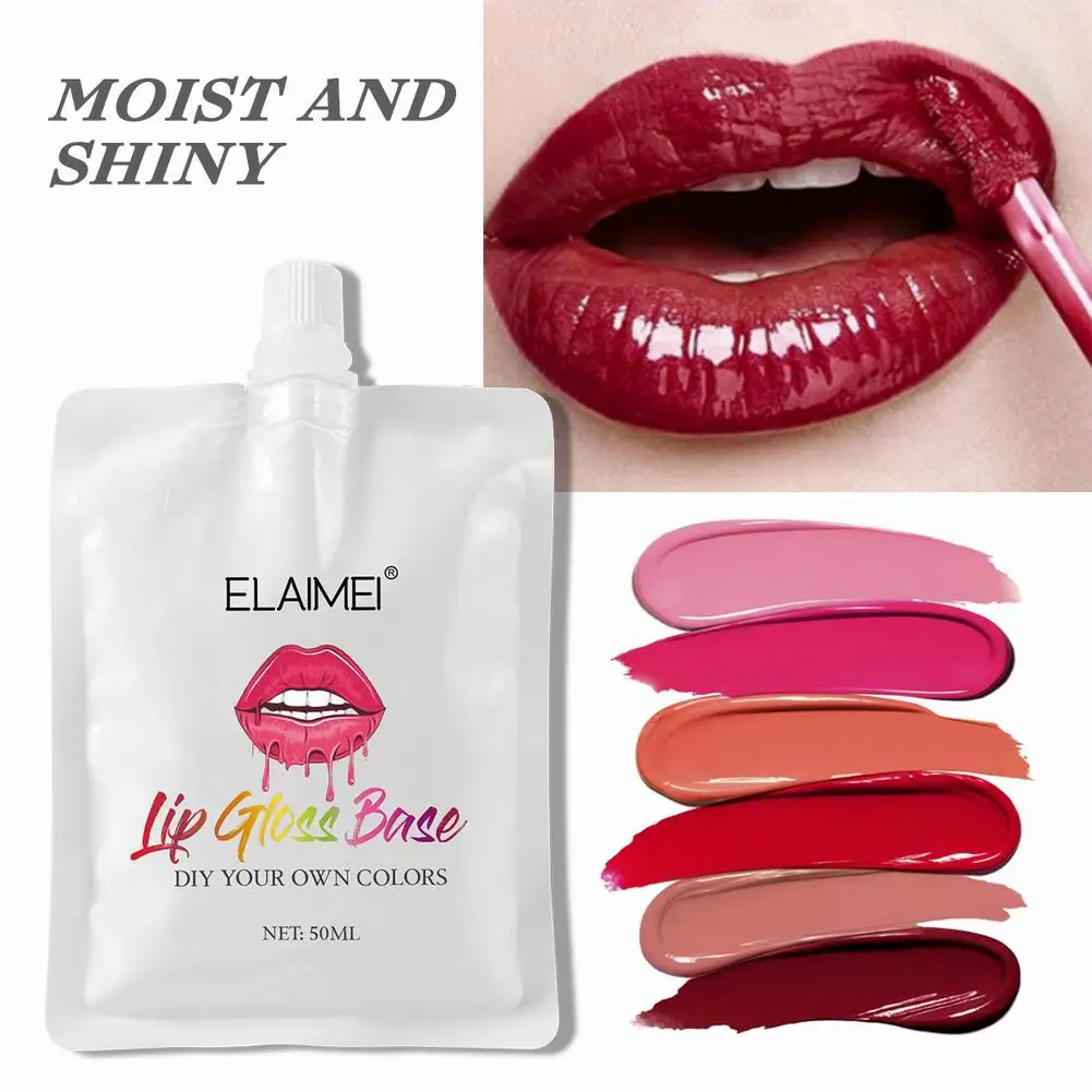 

ELAIMEI DIY Customize Lip Gloss Lipstick Lip Balm waterproof long lasting Nonstick cup fashion multiple colour Sexy Lip Gloss