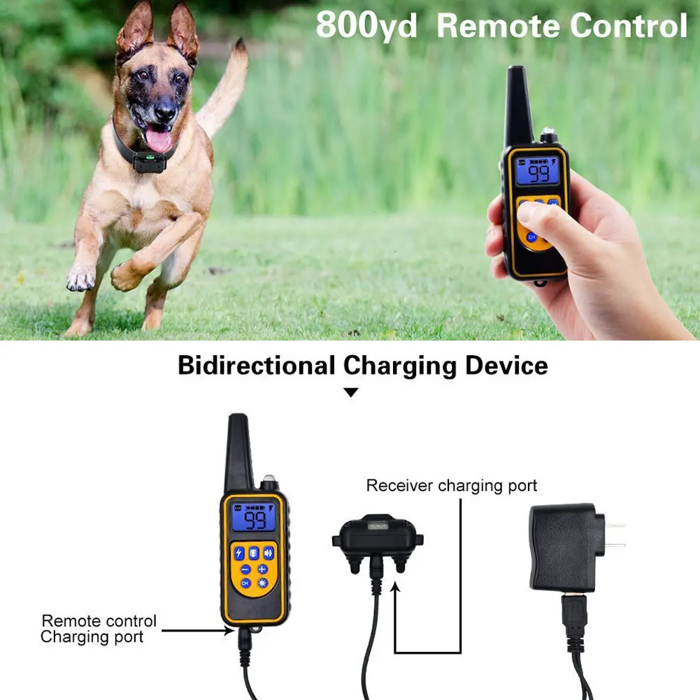 

Dog Training Collar Waterproof Remote Trainer Shock Collar for Dogs for Small Medium and Large Dogs