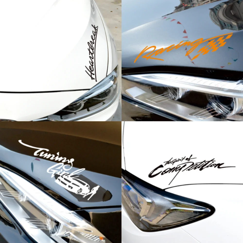 Автомобильные светоотражающие полосы R Word 2 шт. автомобильные наклейки