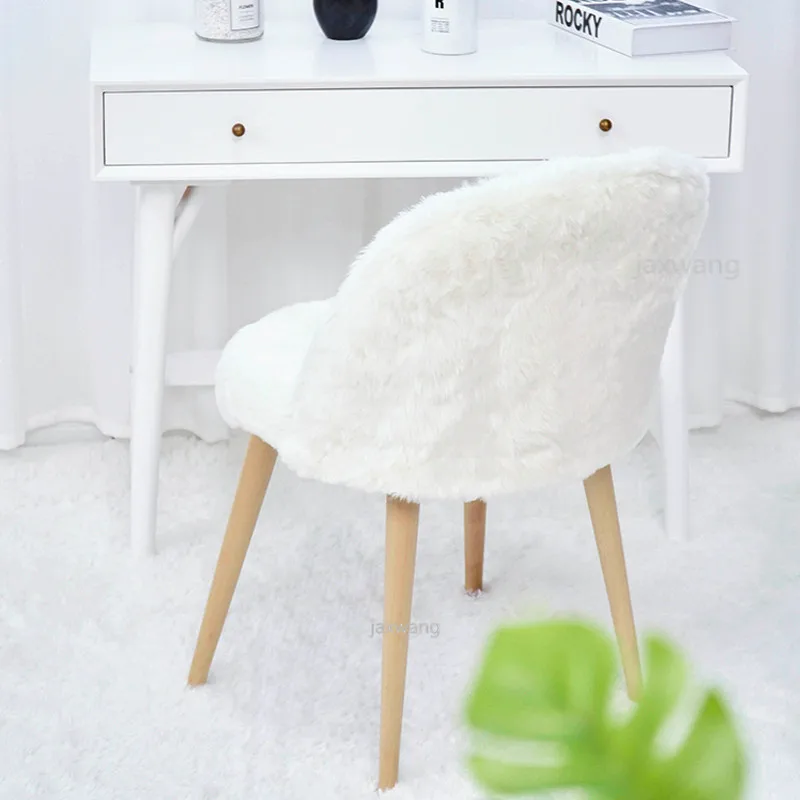 Скандинавский обеденный стул из массива дерева простой домашний мягкий