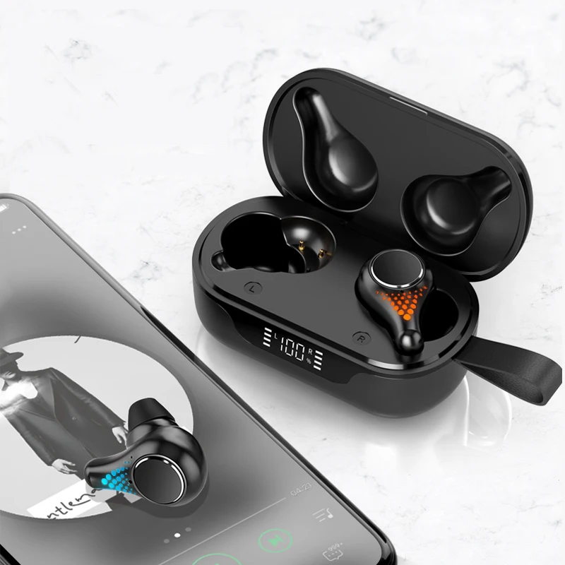 T8 наушники-вкладыши TWS с 5 0 беспроводные мини-наушники Bluetooth системой снижения