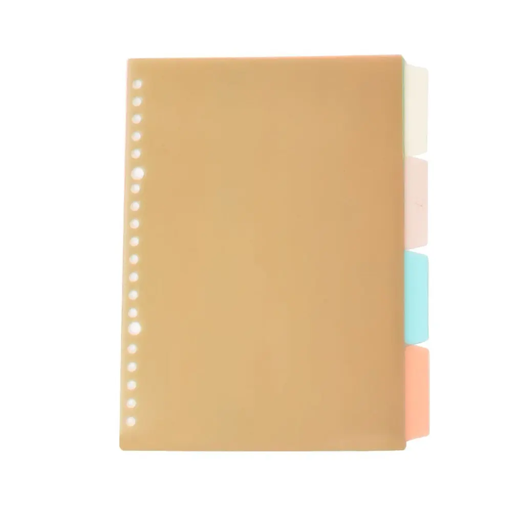 

Plastic Pp Separator Page Color Digital Loose-leaf Book Refill Index Card Folder Classification Page Folder Inner Page
