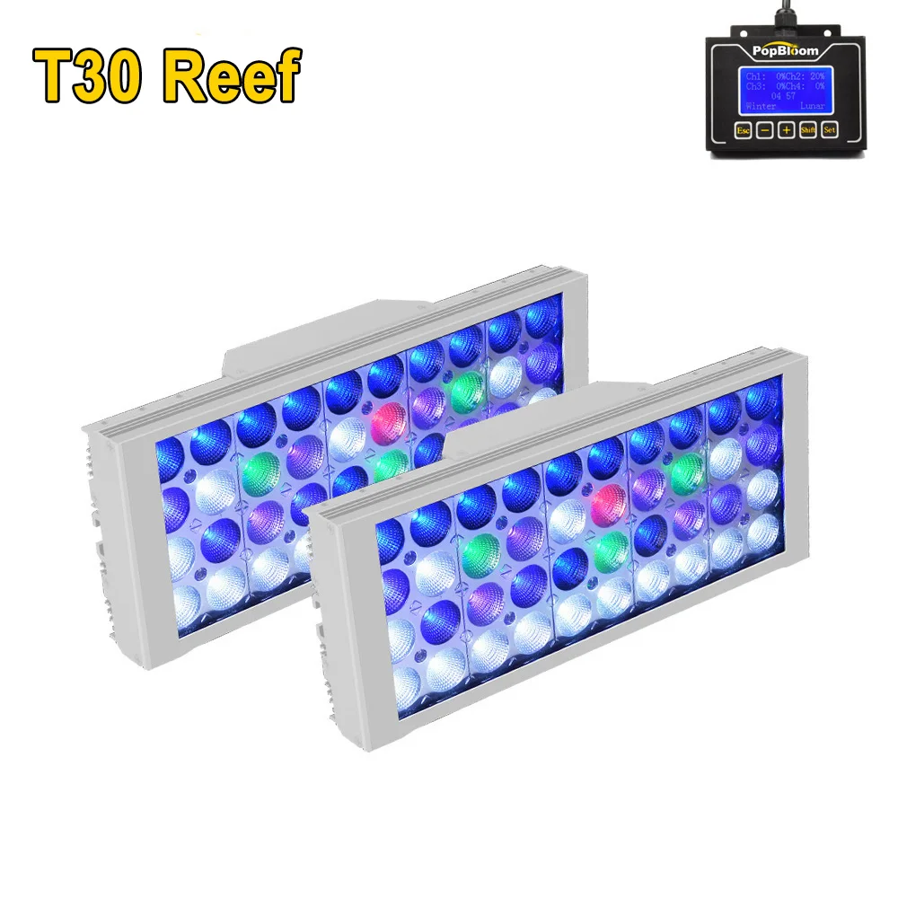 PopBloom аквариум светодиодное освещение риф светодиодные осветительные приборы