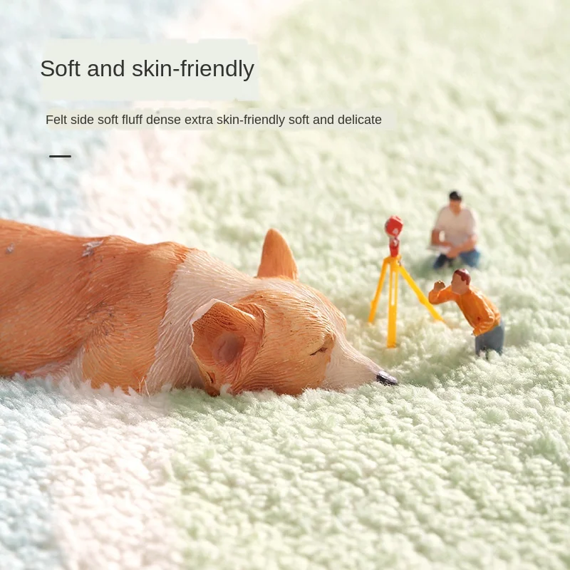 1 шт. Овальный пушистый Радужный коврик для спальни длинных ног мягкий из овечьей