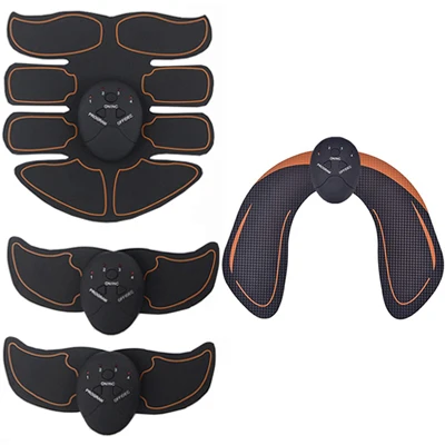 Wireless EMS Abdominal Muscle Stimulator Toner Hip Trainer Vibro Body Shaper Slimming Massager Buttock Abdomen Arm Leg Training - Color: Option4