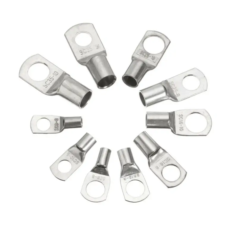 

100Pcs Terminals Silver Tinned Copper Wire Crimper Connector Electrical