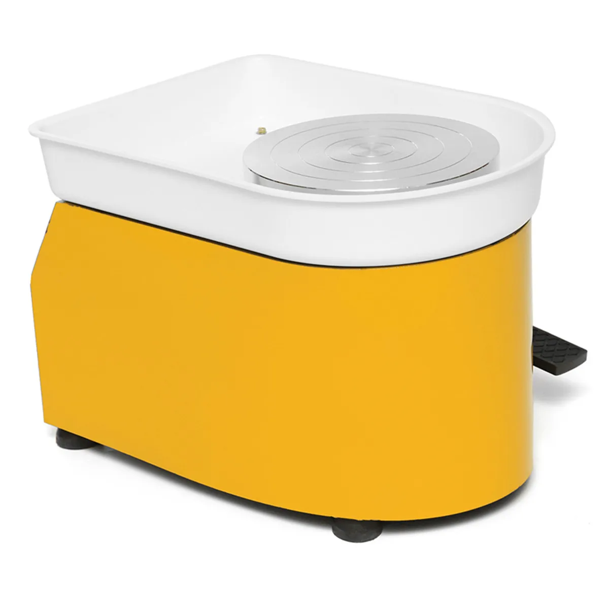 M&aacute;quina formadora de cer&aacute;mica el&eacute;ctrica de 110V, rueda de cer&aacute;mica de 235mm, herramienta de arcilla, Pedal de pie, artesan&iacute;a de arte, trabajo de cer&aacute;mica-3