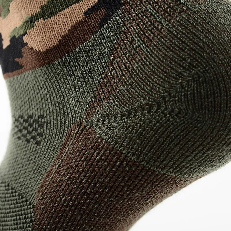 

2 Pairs Brand Quality Australia Merino Wool Socks for Men Outdoor Camo Terry Socks Winter keep Warm Casual combed cotton