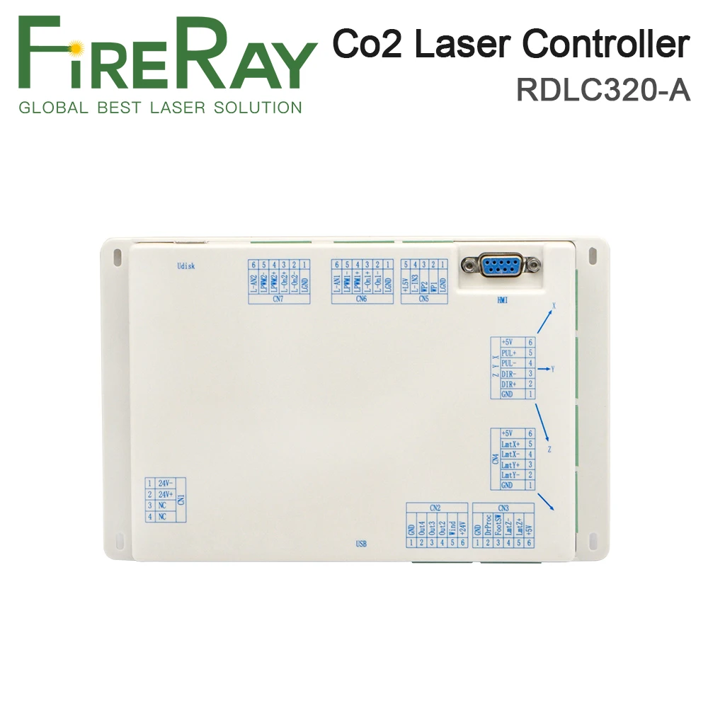 FireRay Ruida RDLC320-A Co2 лазерный DSP 3-осевой Автономный контроллер для лазерная