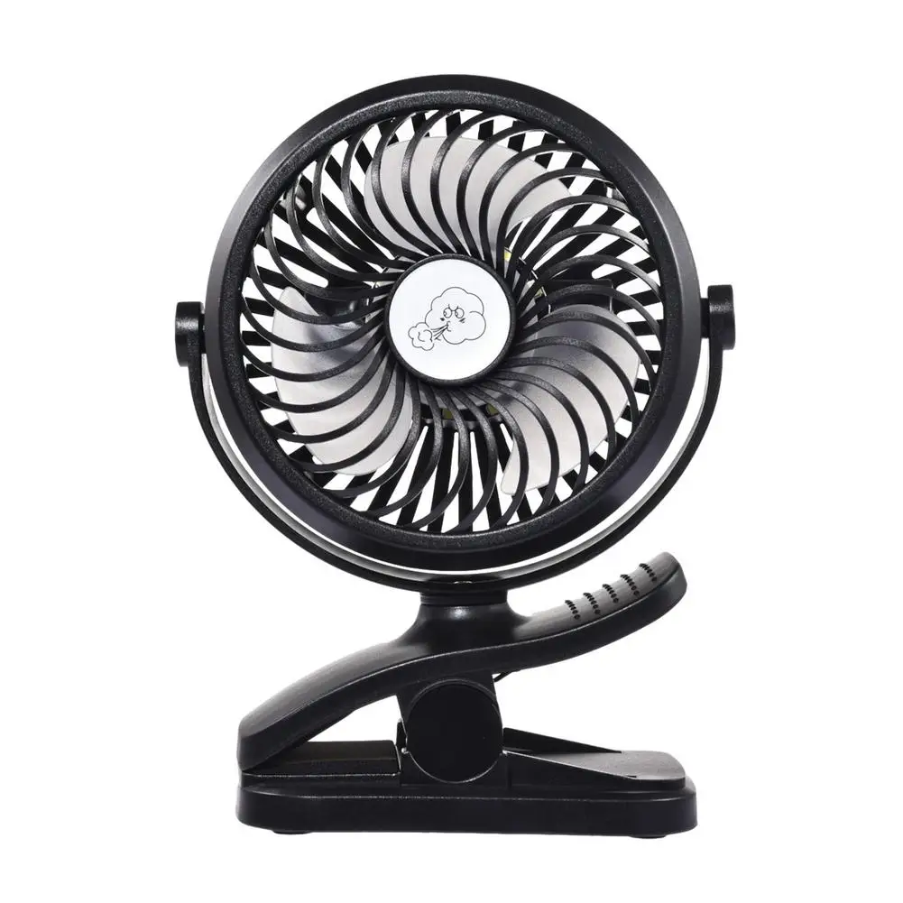 Mini ventilador con Clip USB, Personal, recargable, port&aacute;til, plegable, de escritorio, para beb&eacute;, coche, viaje al aire libre-5