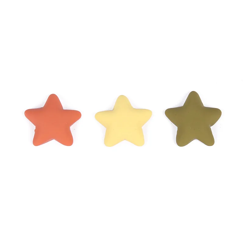 

10Pcs Nail 3D Five-pointed Star Decals 18mm*18mm Resin Embellishments For Nails 7 Colors 3d Charms Star Nail Art Accesoires