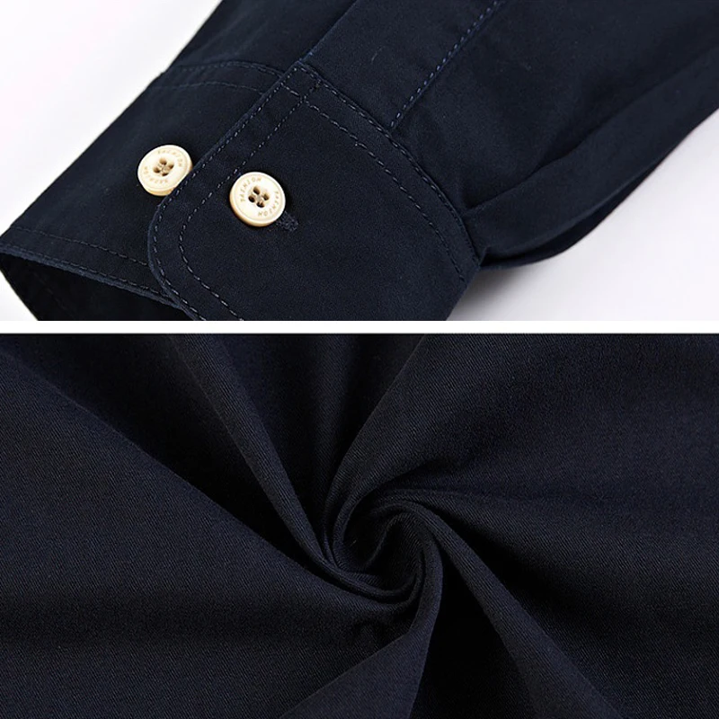 

New 2020 Men Shirts Cotton Military Shirt Khaki Casual Slim Fit with Pocket Long Sleeve Vintage Jacket Streetwear Plus Size 4XL