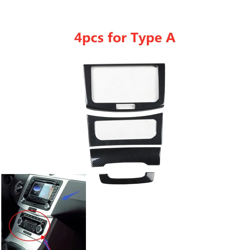 

9pcs Carbon Fiber Printed Car Interior Styling Center Console Cover Steering Dash Moulding Trim for Volkswagen CC 2012-2018