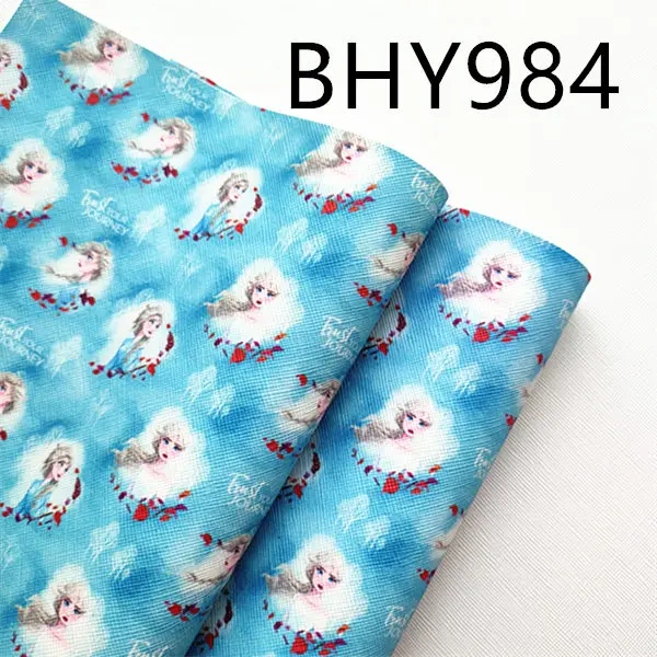 BHY984 Персонаж Фильма 1 лист 20*33 см А4 Мультфильм искусственная кожа Snythetic лист viny ткань BHY979 - Цвет: BHY984