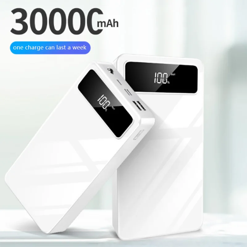 Портативное зарядное устройство 30000 мАч мобильный телефон внешний аккумулятор