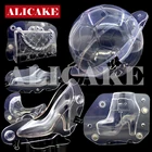 3D шоколадная форма из поликарбоната, Сферическая форма для шоколада, бомба, пасхальное яйцо, высокий каблук, кондитерские инструменты, кондитерские формы