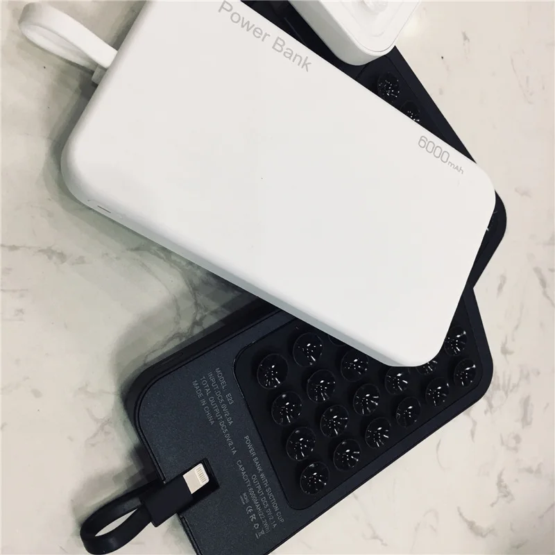 

6000mAh Suction cup power bank Cover For iPhone XR/XS MAX Extended Phone Battery Power Charger For iPhone X/XS 8 7 6s 6 Plus