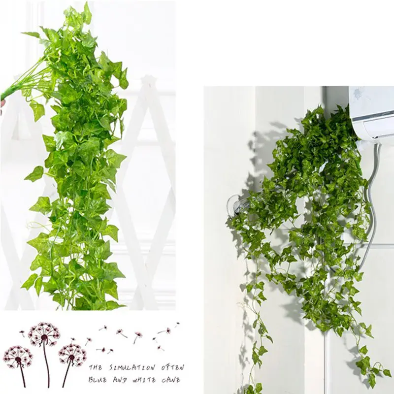 1 шт. Искусственный лист плюща домашний сад балкон пластиковая шелковая ткань