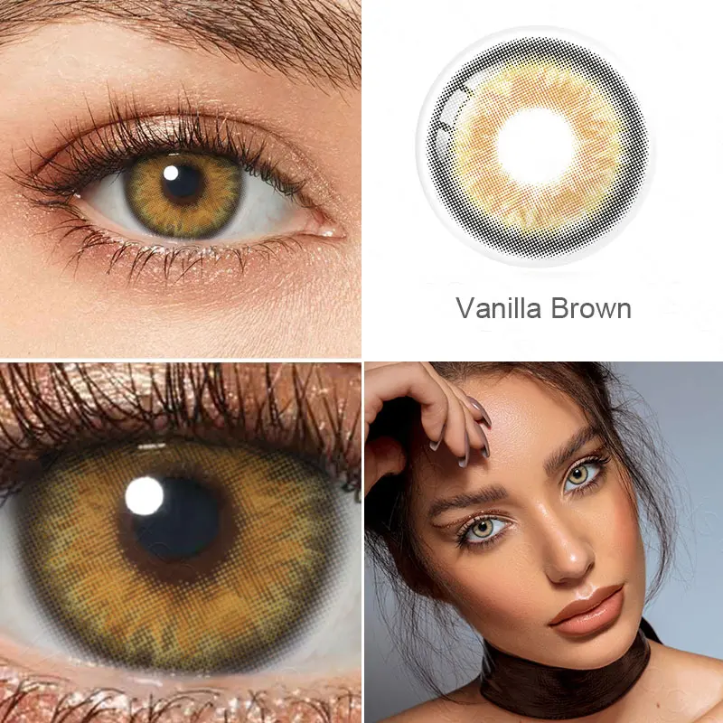 Линзы серого цвета 1 пара Цвет ed контактные линзы для глаз мульти коричневый