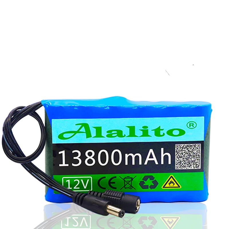 Оригинальный Портативный супер 12V 13800mah батарея Перезаряжаемые комплект