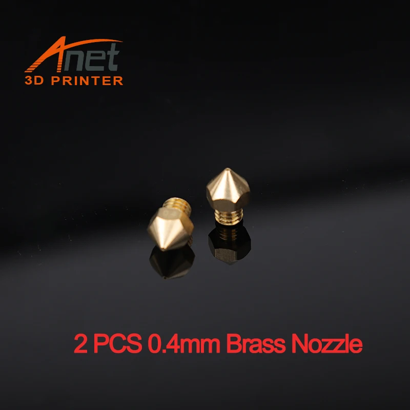 Фото Anet 3D Printer Parts Hotend 2pcs 0.4mm Brass Nozzle + Heater Block 30mm/40mm Thorat tube For A8 Extruder Компьютеры и офис Anet 3D Printer Parts Hotend 2pcs 0.4mm Brass Nozzle + Heater Block 30mm/40mm Thorat tube For A8 Extruder Компьютеры и офис