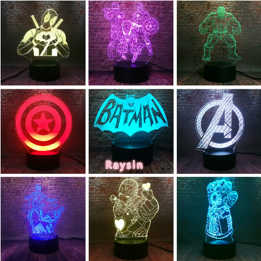 Marvel Heroes Человек паук Капитан Америка Железный человек бетмен И Дедпул логотип