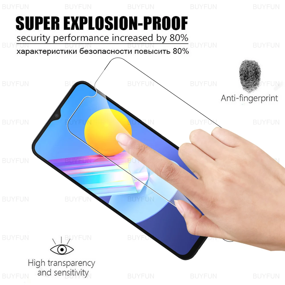 4in1 tempered glass for vivo y72 y52 5g camera lens protective film for vivo y 31 51 20 20i 1s 11 2019 screen protector glass free global shipping