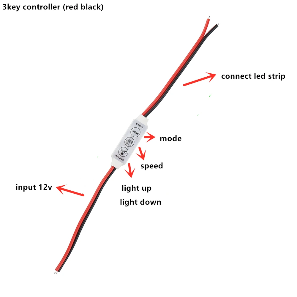 Диммер для дистанционного управления светодиодными лентами SMD 3528 5050 2835 3014 12 В