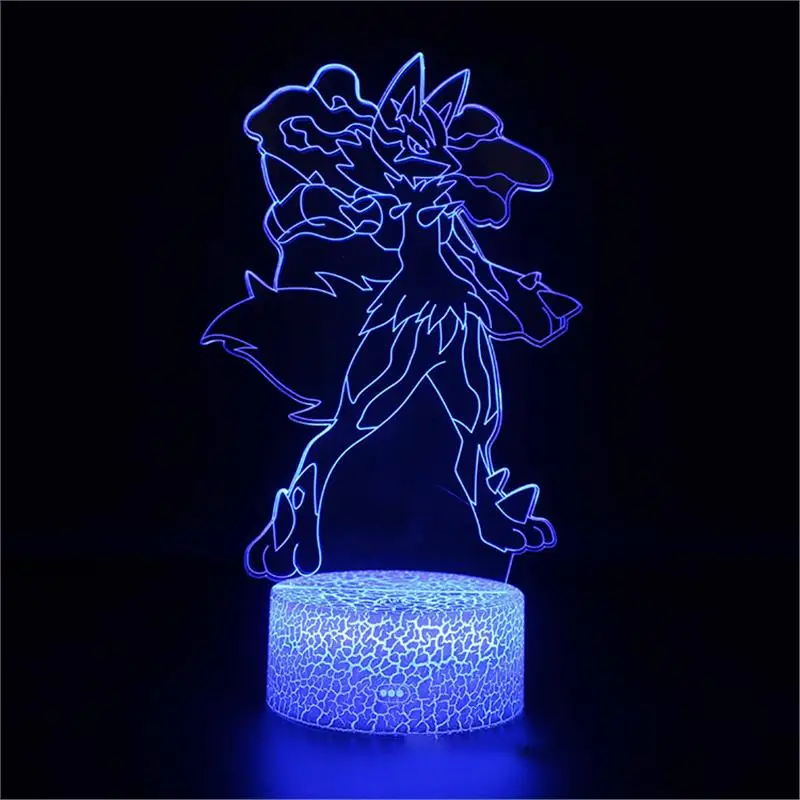 

Pokemon Eevee Series 3D Light Creative LED Visual Stereo Light Valentine's Day Gift Bedside Night Light Christmas Birthday Gift