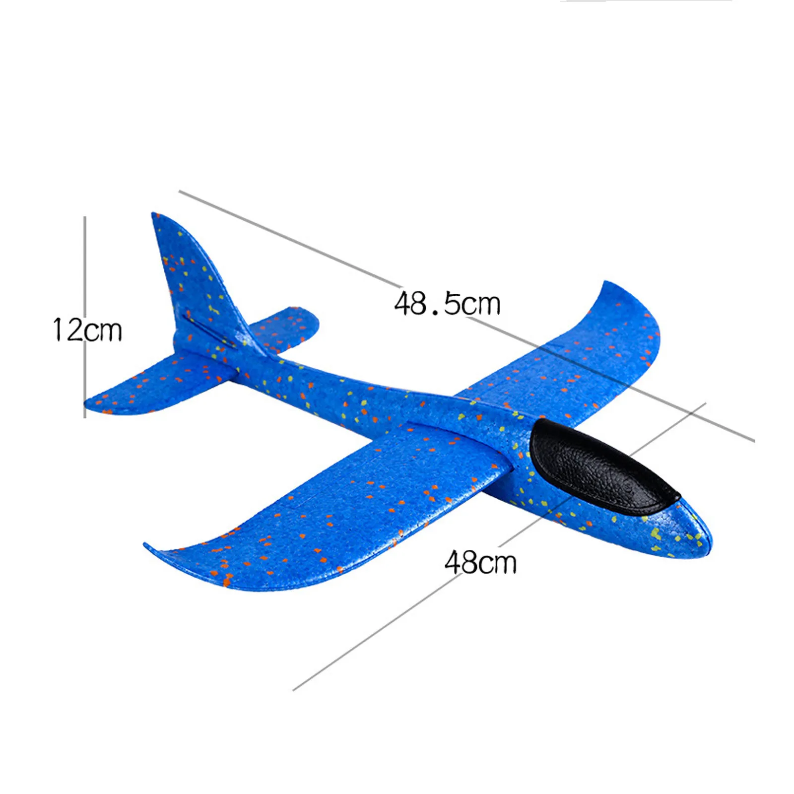 Foam Hand Throwing LED Airplanes toy 48cm Flight Mode Glider Inertia Planes Model Aircraft for Kids Outdoor Sport |