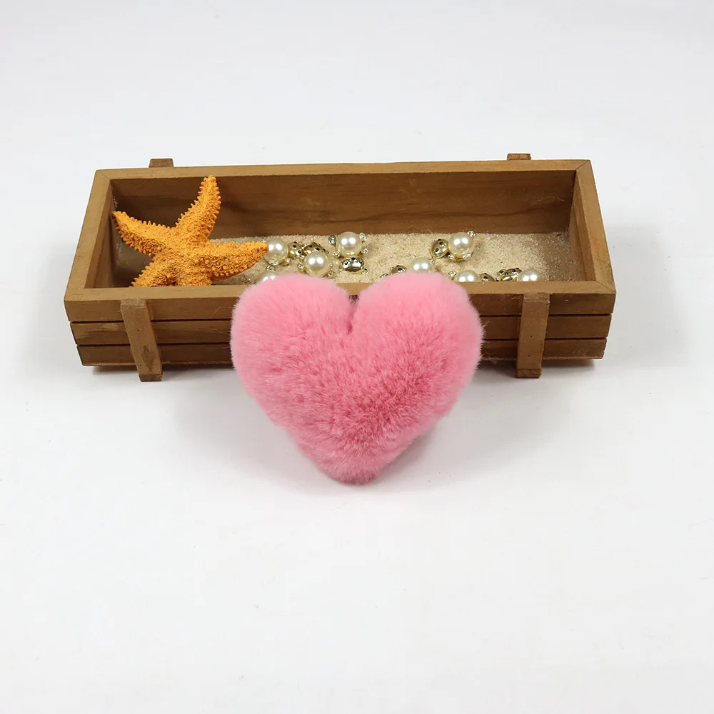 

10PCS DIY Hats Accessories False Hairball Love Pom Pom Handmade Artificial Wool Ball Faux Rabbit Fur PomPom