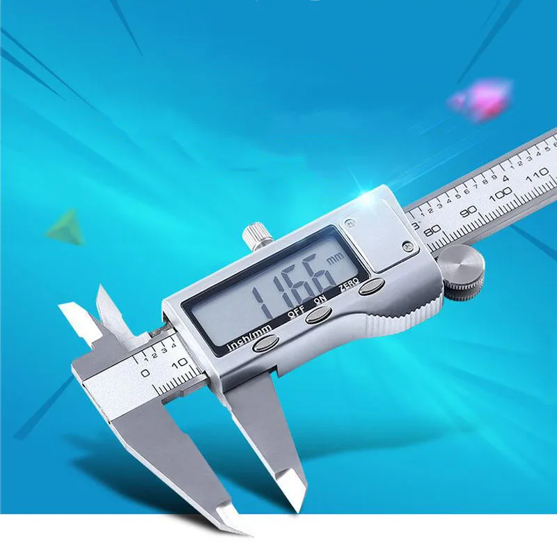 Электронный штангенциркуль из нержавеющей стали 150 мм цифровой ЖК дисплей