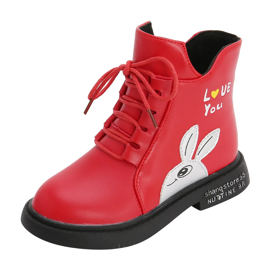 winter boots Children Baby toddler girl boots princess Cartoon Shoes Leather Winter Cotton Warm winter boots kids#Y3